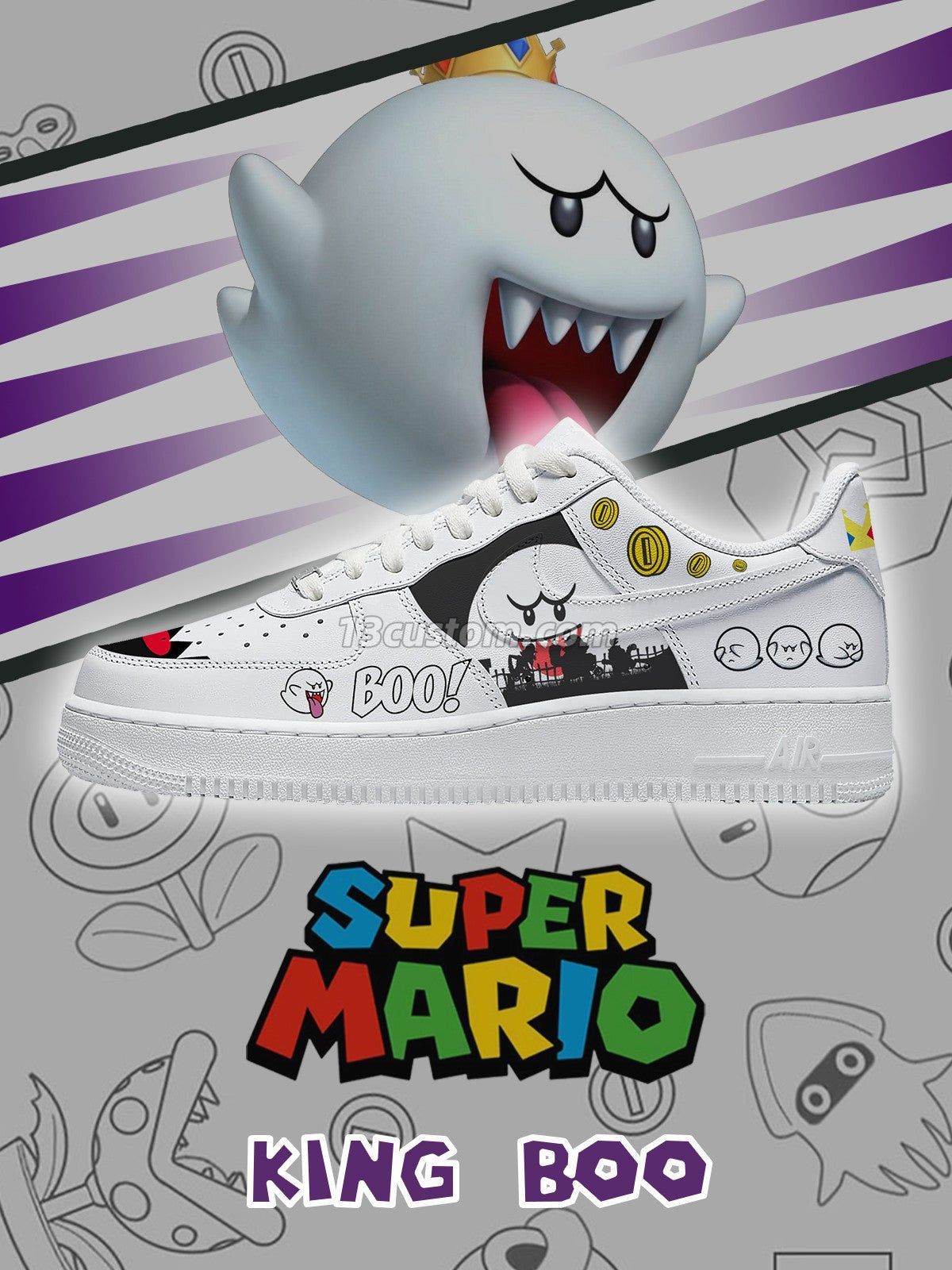King Boo V.1 Custom Sneakers