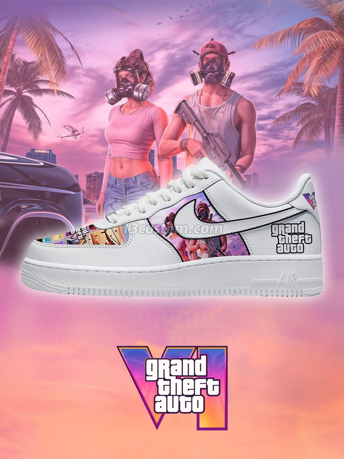 G.T.A VI V.4 Custom Sneakers
