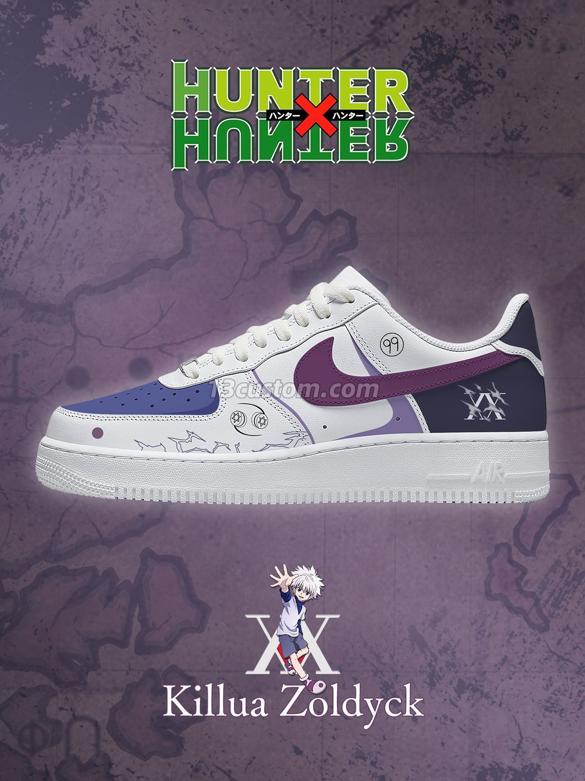 Killua Zoldyck Custom Sneakers