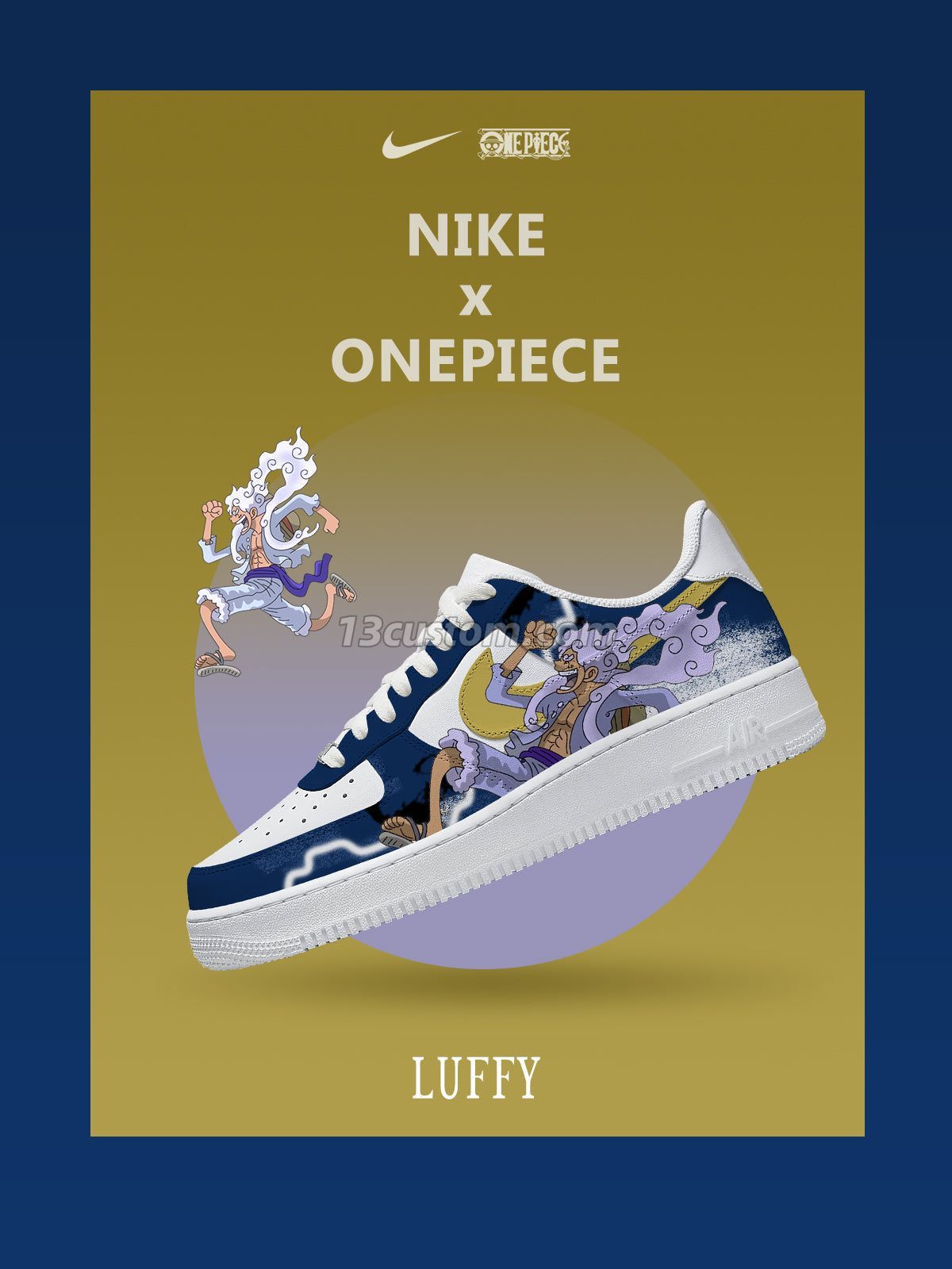 Monkey D. Luffy V.9 Custom Sneakers