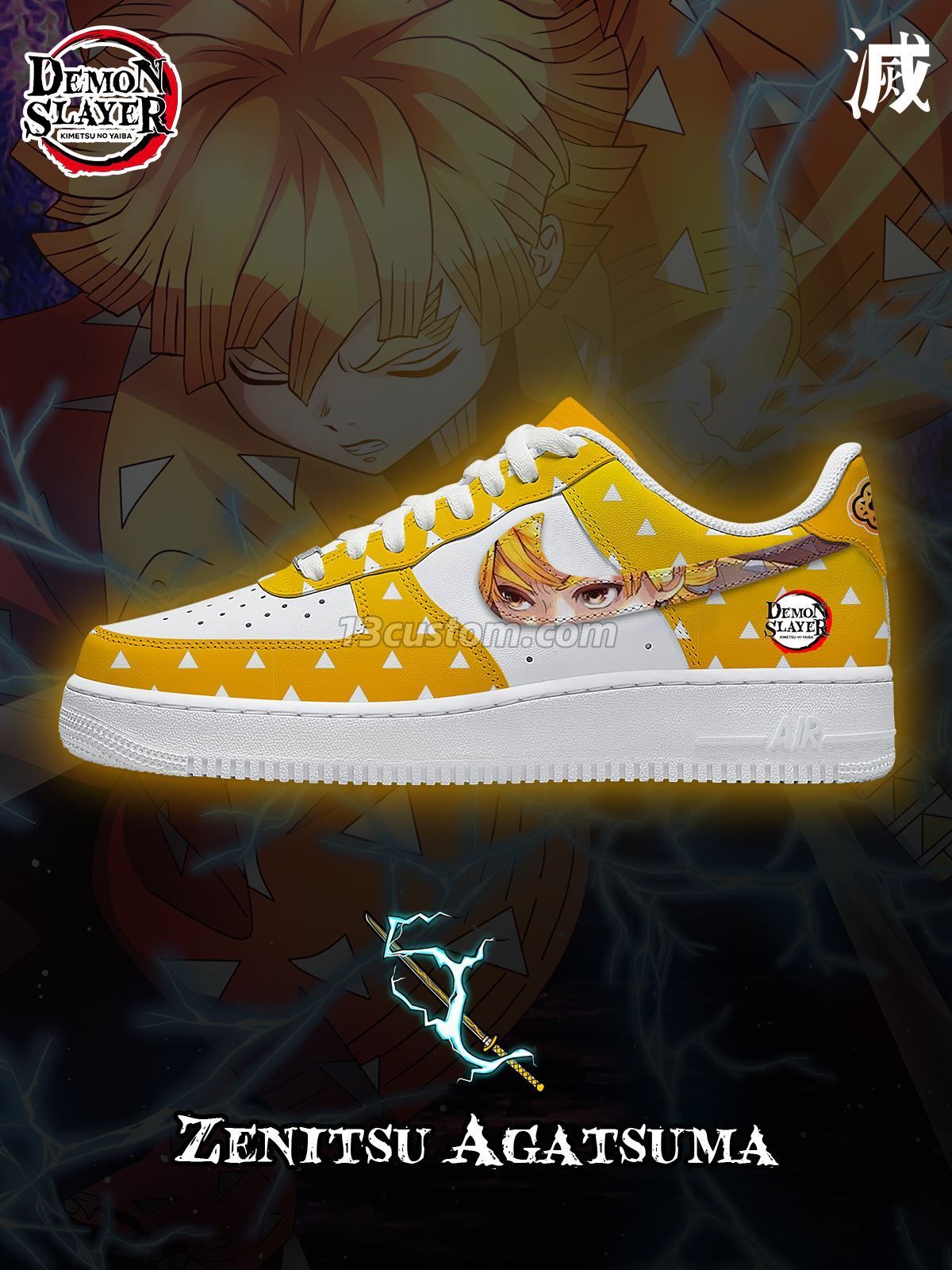 Zenitsu Agatsuma Custom Sneakers