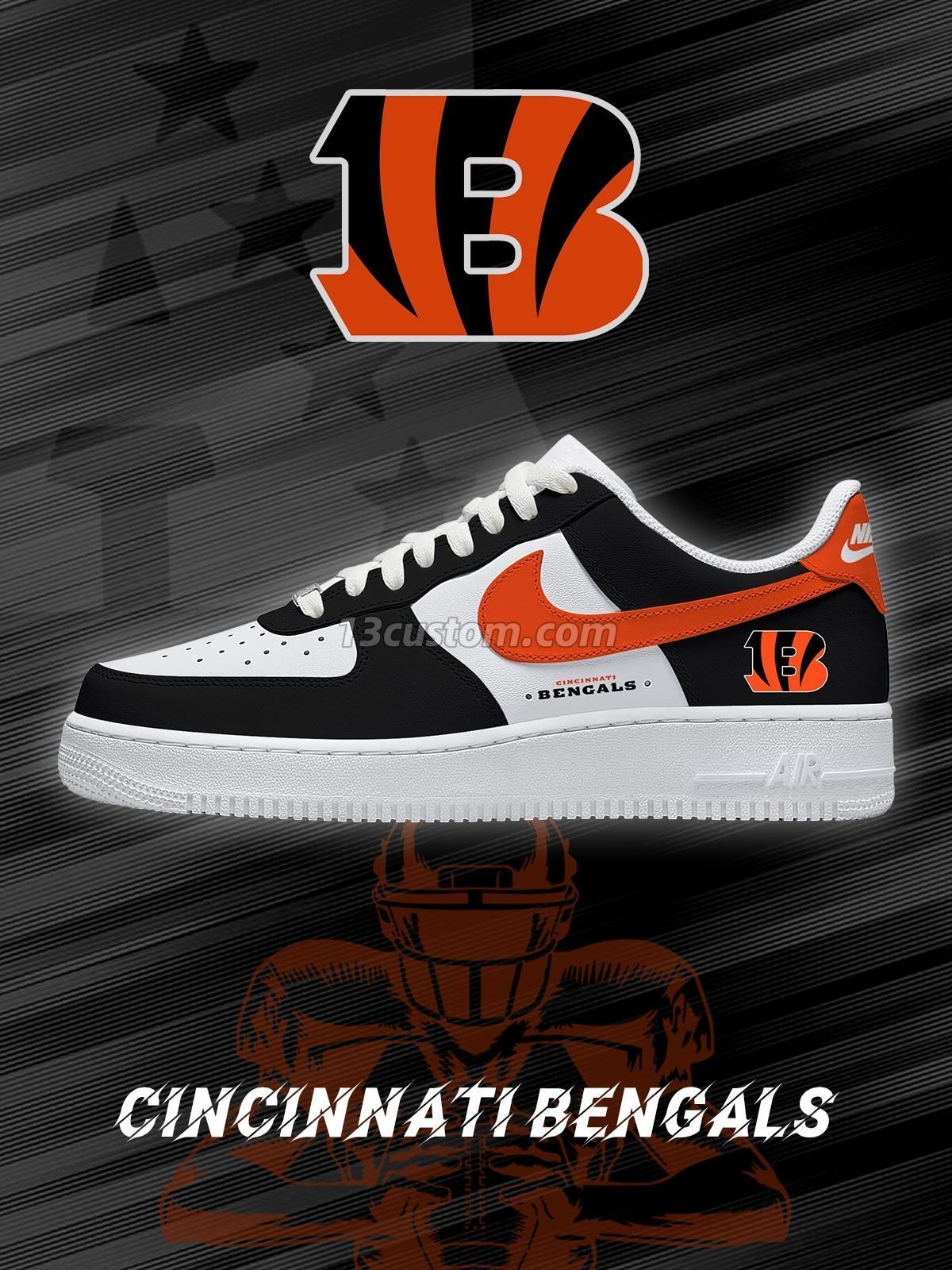 AF1 Cincinnati 美式足球 客製化運動鞋-V1款