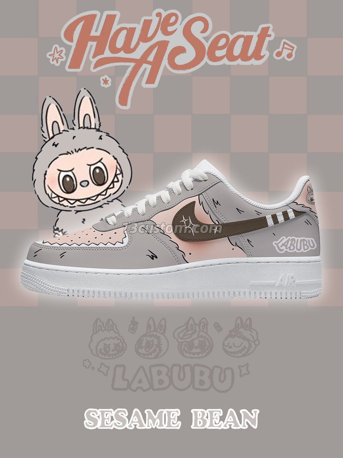 Sesame Bean V.2 Custom Sneakers
