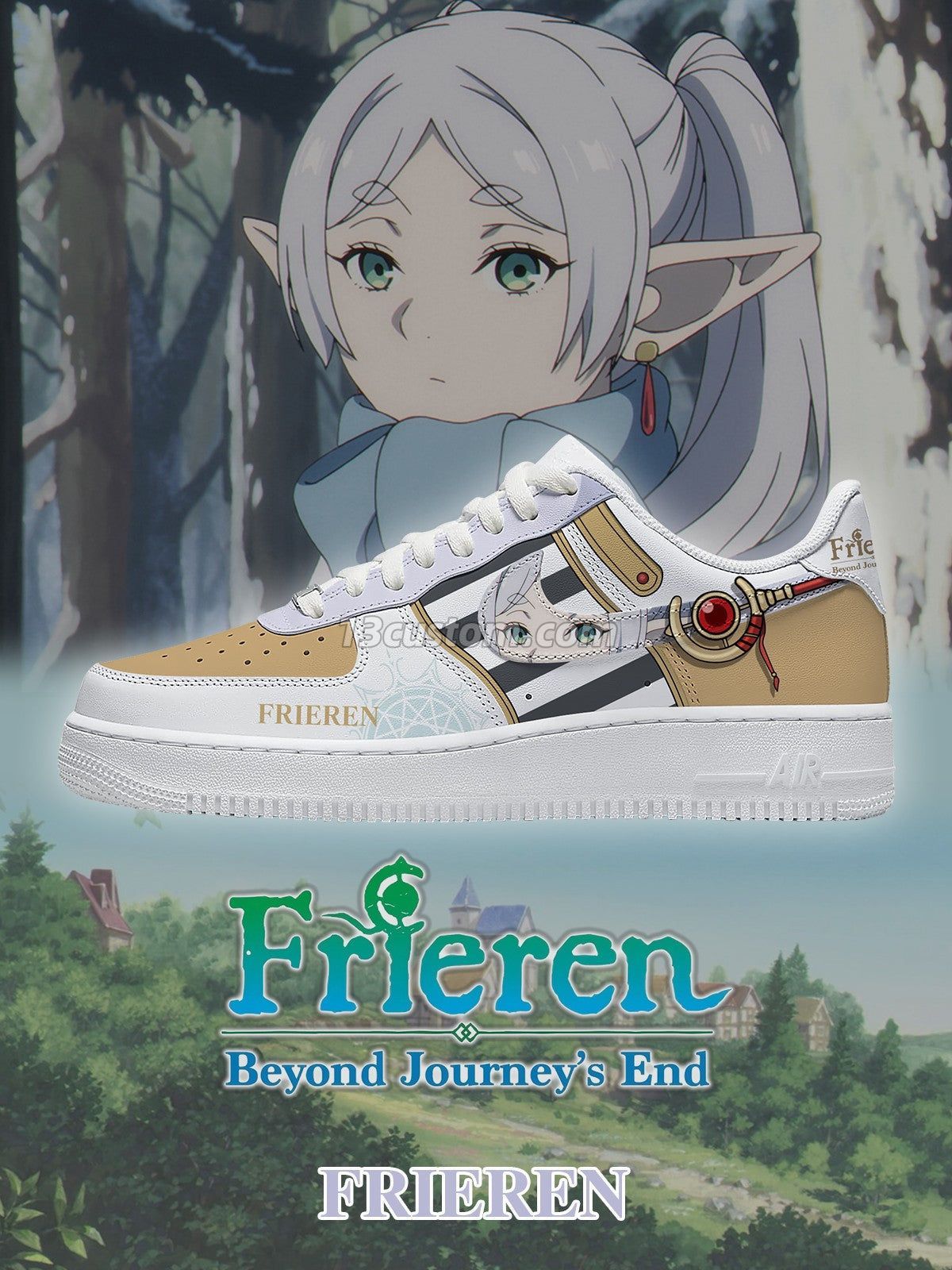 Frieren Volume 1 Custom Sneakers