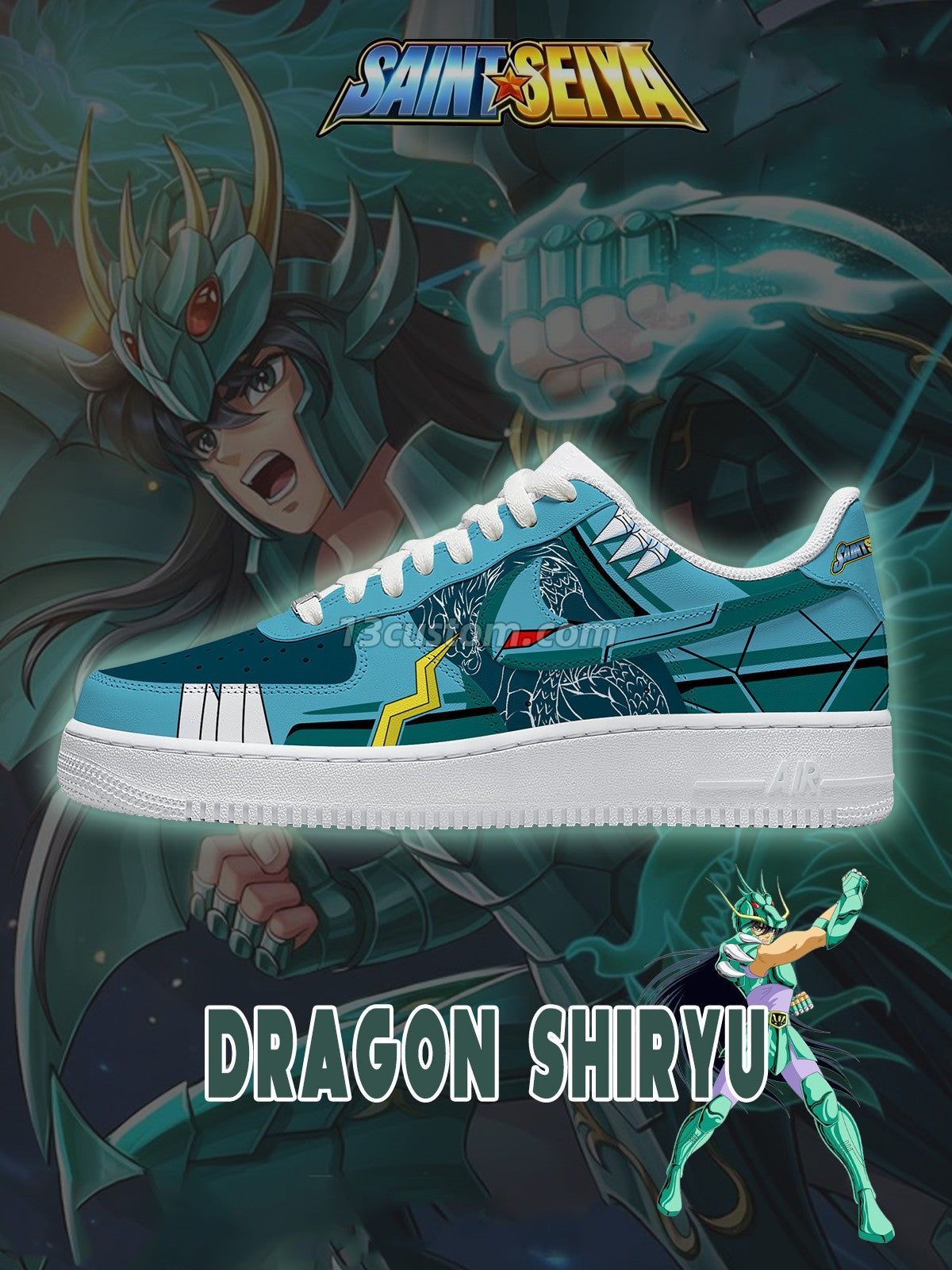 Dragon Shiryu V.2 Custom Sneakers