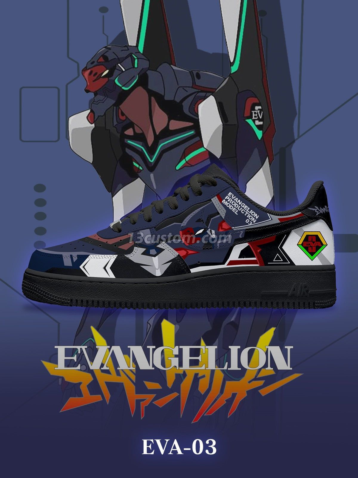 Eva-03 V.1 Custom Sneakers