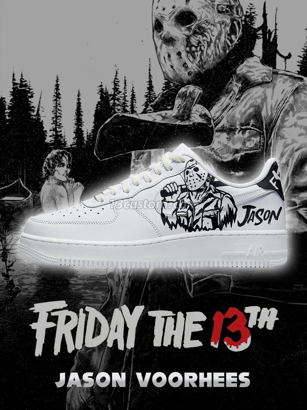 Jason Voorhees V.1 Custom Sneakers