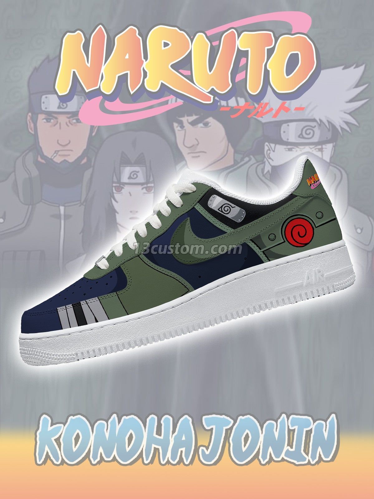 Konoha Jonin V.1 Custom Sneakers