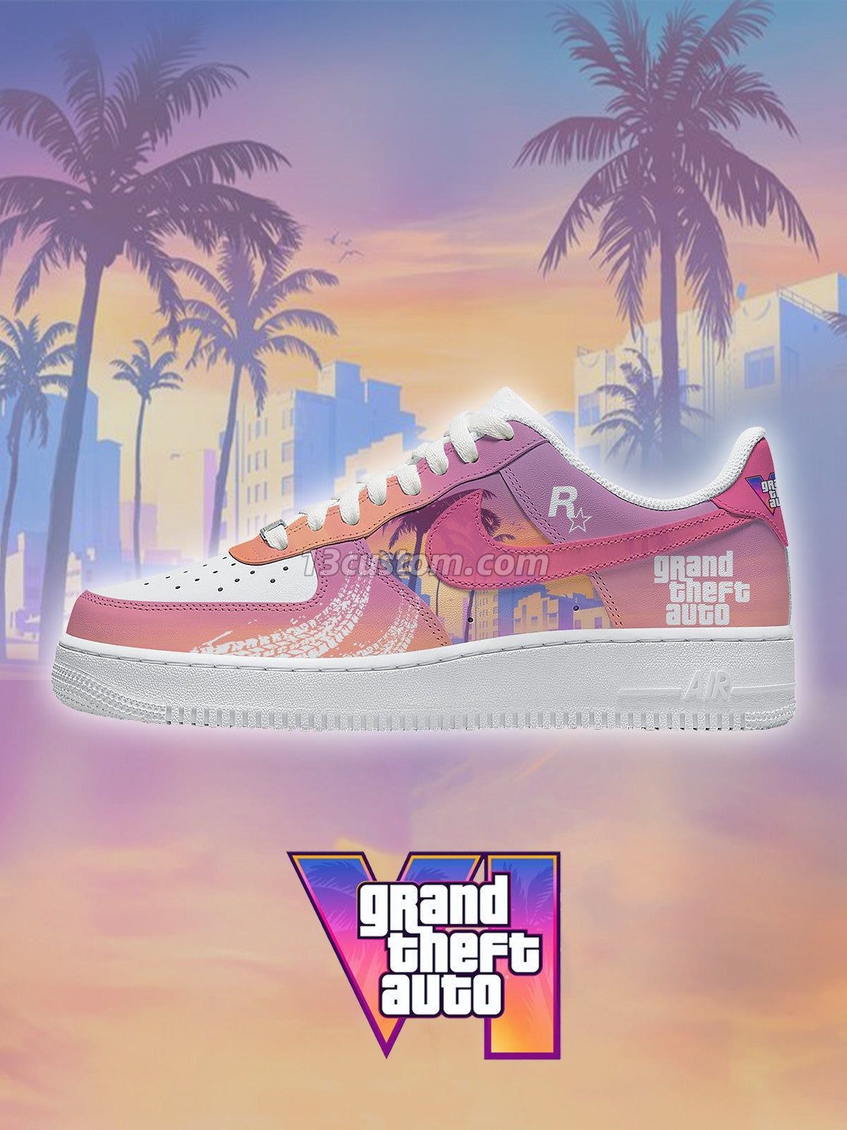 G.T.A VI V.1 Custom Sneakers
