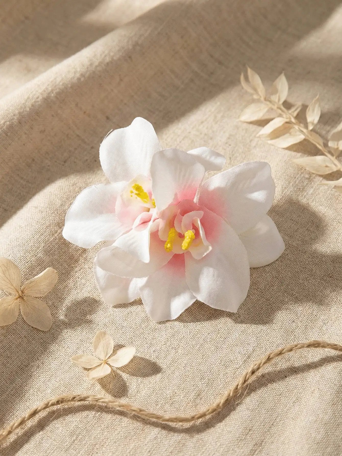 8pcs Hawaiian Flower Hair Clips, Artificial Flower Hair Clips For Women, Hibiscus Flower Hair Clips, Lotus Flower Hair Clips