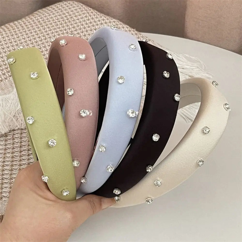 Sponge Hair Hoop Wash Face Headband Solid Color Sparkling Korean Hairband Ornament Fashion Women Girl Hair Accessories