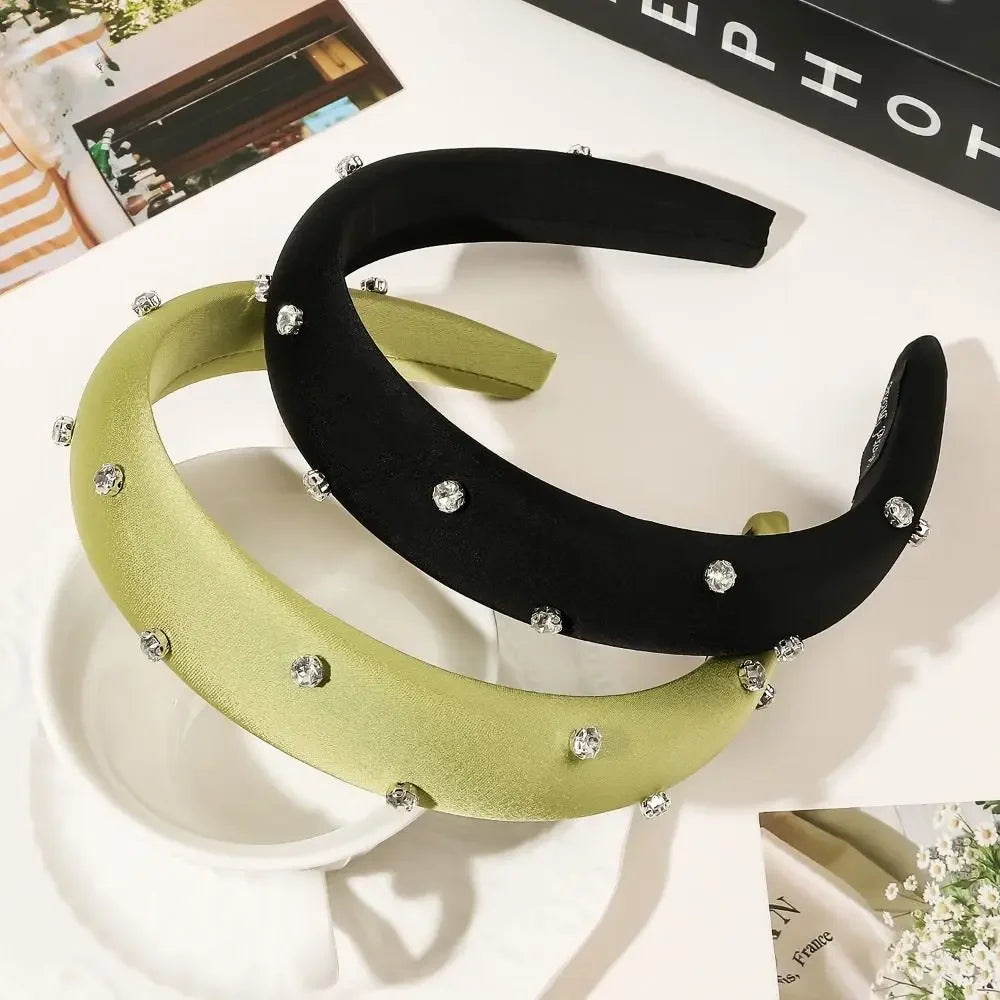 Sponge Hair Hoop Wash Face Headband Solid Color Sparkling Korean Hairband Ornament Fashion Women Girl Hair Accessories